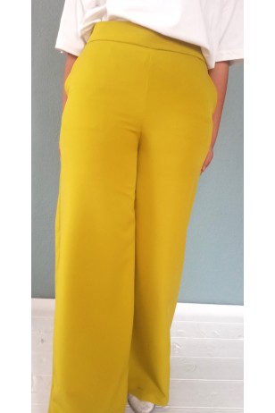 Yazlık Genişpaça Klasik Model Bayan Pantolon 40-42-44 Beden