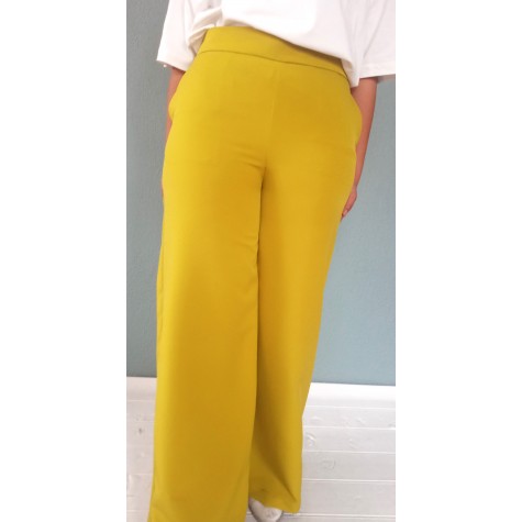 Yazlık Genişpaça Klasik Model Bayan Pantolon 40-42-44 Beden
